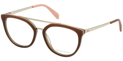 Pucci Ep5072 Women's Glasses, Brown, Size 52