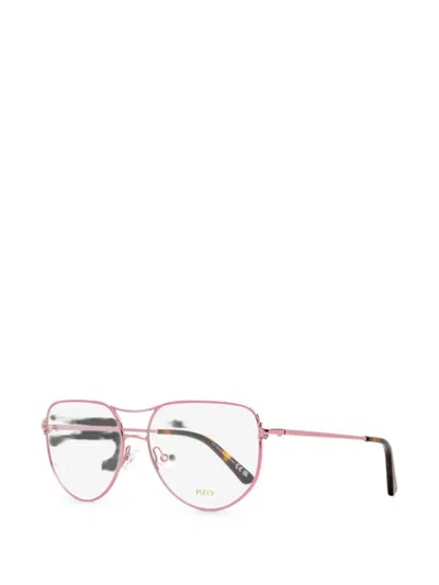 Pucci Ep5247 Clip-on Glasses In Pink