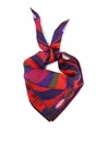 Pucci Square Silk Twill Scarf With Bold Patterns In Multi
