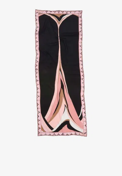 Pucci Fari-print Crepe De Chine Stole In Multi