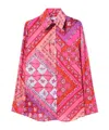 Pucci Geometric And Floral Pattern Shirt In Pink