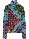 Pucci Festa-print Top In Blue