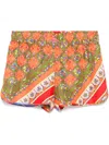 Pucci Seidenshorts Mit Festa-print In Green