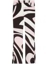 Pucci Marmo-print Trousers In Black