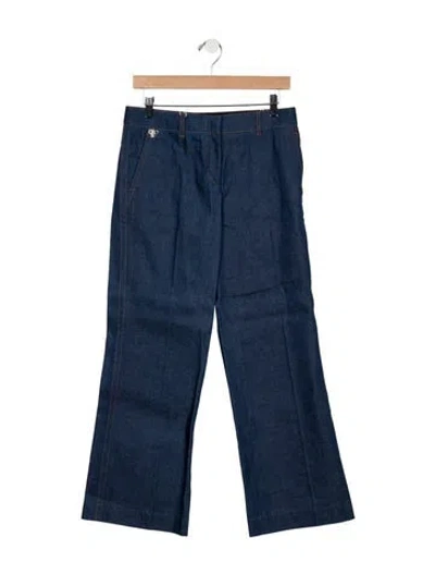 Pre-owned Pucci Flared Pants W/ Tags In Blue