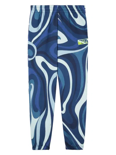 Pucci Fleece Track Pants In 蓝色