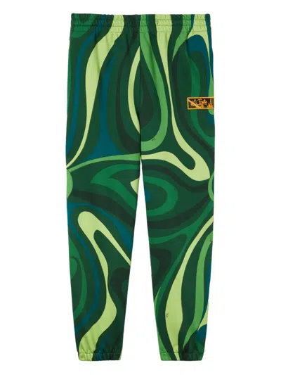 Pucci Fleece Track Pants In 绿色