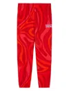 Pucci Fleece Track Pants In 红色