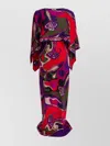 Pucci Floor-length Dress Draped Overlay In Multi