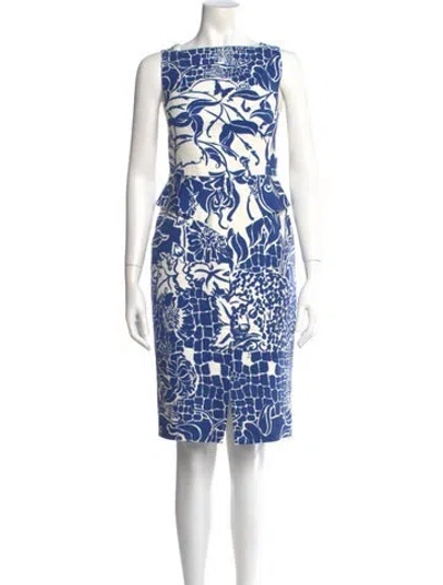 Pre-owned Pucci Floral Print Knee-length Dress In Multi