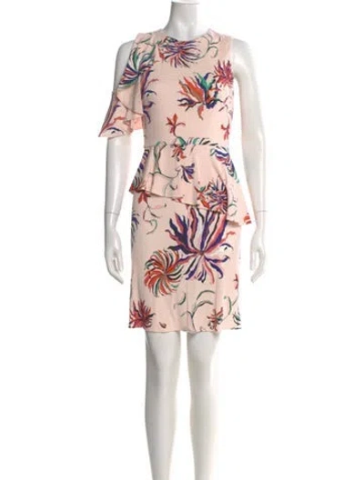 Pre-owned Pucci Floral Print Mini Dress In Pink