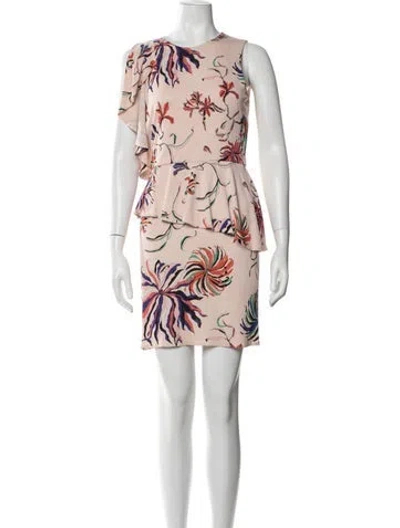 Pre-owned Pucci Floral Print Mini Dress In Pink