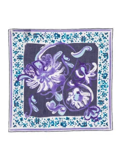 Pre-owned Pucci Floral Print Scarf In Multi