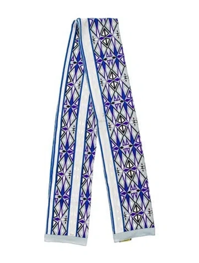 Pre-owned Pucci Floral Print Scarf In Neutral