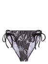 Pucci Floral Print Tied Bikini Bottom In Black