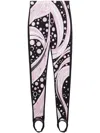 Pucci Fontane-print Performance Leggings In Pink