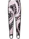Pucci Fontane-print Performance Leggings In Pink