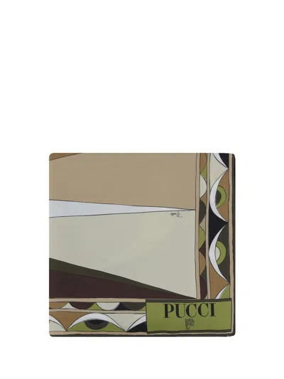 Pucci Foulard In Khaki