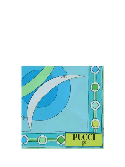 Pucci Foulard In Turquoise