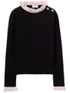 Pucci Fringed Jumper In Black