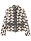 Pucci Fringed Tweed Jacket In Black