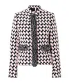 Pucci Fringed Wool-blend Tweed Jacket In Multi