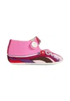 Pucci Fuchsia Ballet Flats For Baby Girl With Print In Pink
