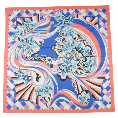 Pre-owned Pucci "fuilio" Multicolor Shawl In Sand