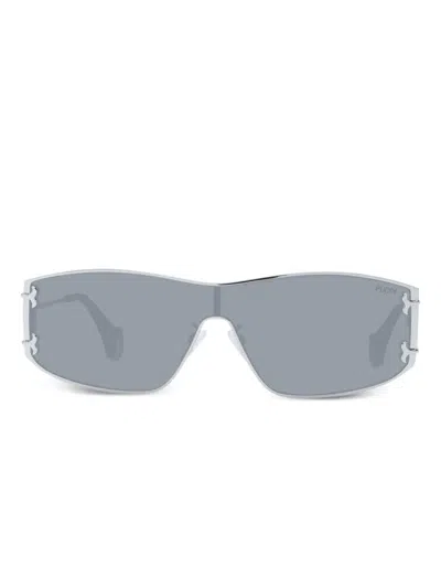 Pucci Geometric-frame Sunglasses In Gray