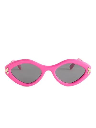 Pucci Geometric-frame Sunglasses In Pink