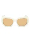 Pucci Geometric-frame Sunglasses In White