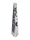 Pucci Multicolor Double Face Printed Bandana Scarf In Pink