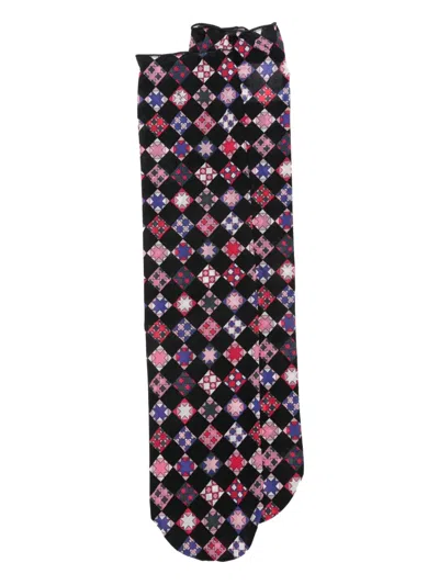 Pucci Geometric-pattern Socks In Multi