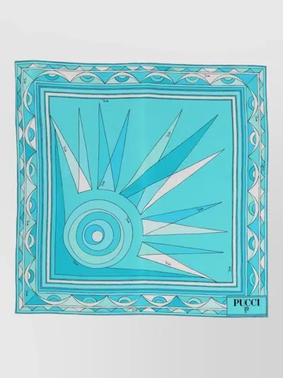 Pucci Geometric Patterned Scarf In Vibrant Hues