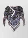 Pucci Geometric Patterned Silk Blouse With Asymmetric Hem In Multi