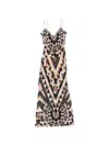 Pucci Geometric-pattern Dress In Black