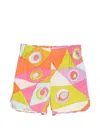Pucci Geometric Print Mini Shorts In Multi