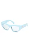 Pucci Geometric Sunglasses, 52mm In Blue/blue