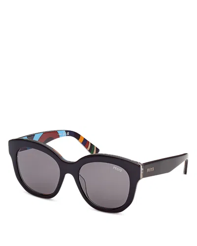 Pucci Geometric Sunglasses, 53mm In Black