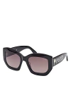 Pucci Geometric Sunglasses, 54mm In Black/purple Gradient