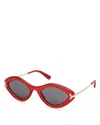 Pucci Geometric Sunglasses, 54mm In Red