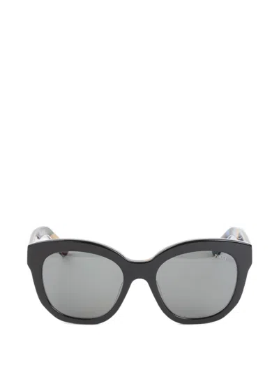 Pucci Geometric-frame Sunglasses In Black