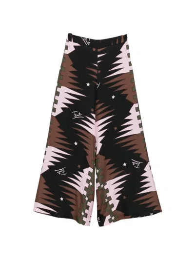 Pucci Geometric-print Palazzo Pants In Multi