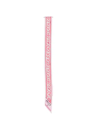 Pucci Geometric-print Silk Scarf In Multi