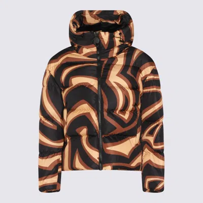 Pucci Coats Blacks And Greys In Animal Print