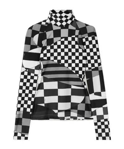 Pucci Giardino-print Long-sleeve Top In Multi