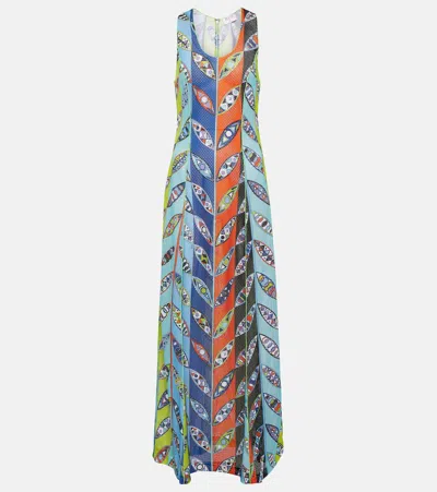 Pucci Bedrucktes Maxikleid In Multicoloured