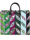 Pucci Cotton Tote Bag In Green