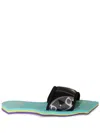 Pucci Girandole-print Scuba Slides In Black
