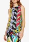 Pucci Girandole-print Sleeveless Silk Top In Multicolor